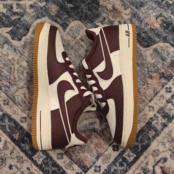 Nike Air Force 1 LV8 (GS) Sail/Night Maroon, 5.5/6 Youth, 7/7.5 Women's - Picture 6 of 16